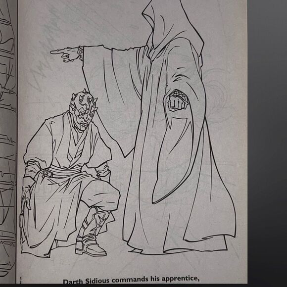 2010 Star Wars 400 Page Book to Color: Anakin to Vader NOT COLORED IN 15 YRS OLD - Picture 4 of 8